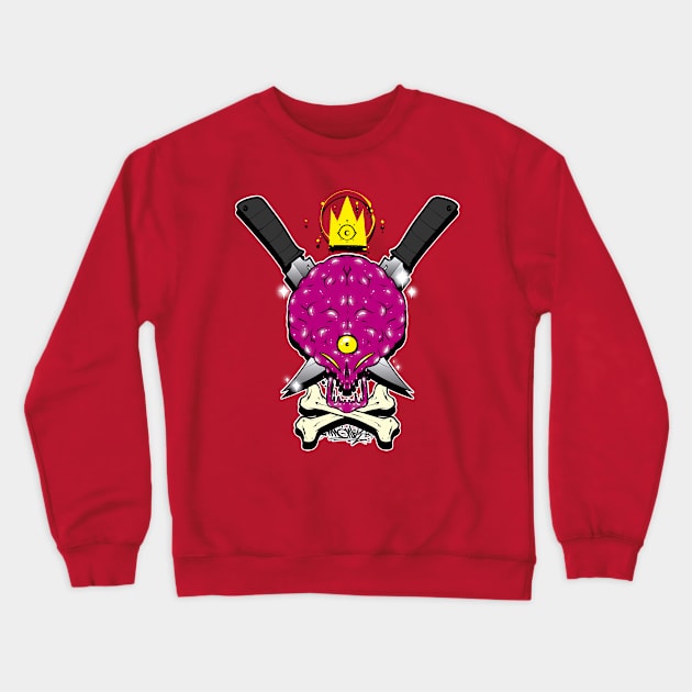 Monky extraterrestrecuchillos Crewneck Sweatshirt by cereso monky